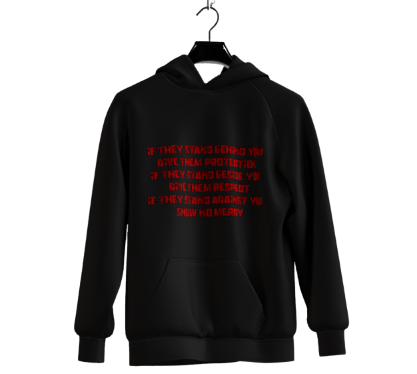 Samurai Худи "No Mercy" Back | Fighting club